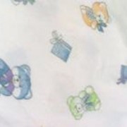 Ткань постельная Фланель 175 гр/м2 150 см Набивная/детская мишки на белом/S501 VST фото