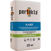 Клей для керамической плитки и укладки керамогранита на пол Стартфикс Perfekta 25 кг фото