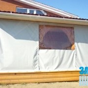 Шторы из тентовой ткани ПВХ для беседок, веранд, навесов фото