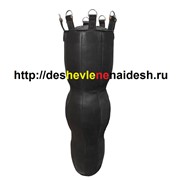 Боксёрский мешок из натуральной кожи тип Силуэт Трехсенкционный ( МБНТ22-14 ,диаметр 45, высота 150 см, вес 85-90 кг ) 632 фото
