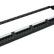 Cabeus PP-24-C5E-Dual IDC Патч-панель 19“ (1U), 24 портов RJ-45, категория 5e, Dual IDC, с задним кабельным организатором фото
