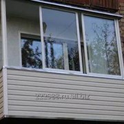 Балкон алюминиевый П-образный фото