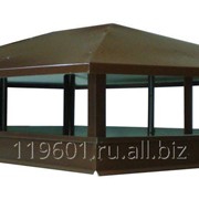 Дымник для дымохода четырехскатный 900х600 RAL 8017 коричневый фото