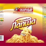 Лапша б\п со вкусом говядины 50гр.ТМ Скоровар фото