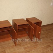 Тумба прикроватная Л121п (5 цветов, в упаковке) Высота 48см, ширина 40см, глубина 45см. Внутри полка, цвет - итальянский орех фото