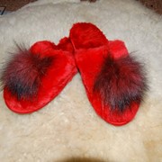 Тапочки из овчины фото