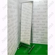 Зеркало напольное на колесах, 550Lх1774Hx505Dмм, полотно 1500х500мм, рама хром, ST-03K (2 эл. хром) фото