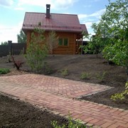 Мощение дорожек фото