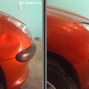 Беспокрасное удаление вмятин на автомобилях фото