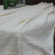 Простыня махровая 150*200 Романтика г/к бамбук Крем-брюле фото