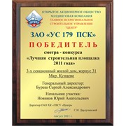 Диплом на металле фото