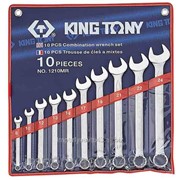 Набор комбинированных ключей, 8-24 мм, 10 предметов KING TONY 1210MR фото