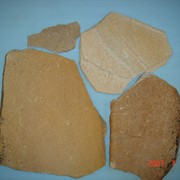 Песчаник неокантованный желтый 2-3см фото