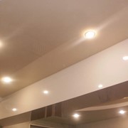 Натяжные потолки двухуровневые фото