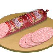 Колбаса копчёно-варёная Сервелат Мускатный фото