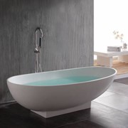 Ванна отдельностоящая из полисмолы Nottingham Brass Kaya 251582 фото