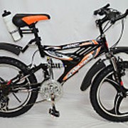 Детский велосипед MAXIMA T20-718B suspension 20 черный фото