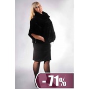 Шубка из меха рекс BLG 146-01 фото