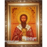 Именная икона Анатолий Константинопольский Из Янтаря в Украине, Код товара: Оар-140 фото
