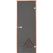 Дверь для сауны Harvia 9х21 (стеклянная, серая, коробка ольха), D92102L фото