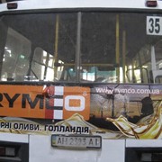 Реклама на и в транспорте Киева, Украины. фото