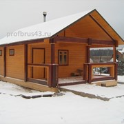 Строим дома, бани из профилированного бруса фото