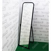 Зеркало напольное, 500Lx1550Hx500D мм, полотно 1500х370мм, 5MM-01(черный муар) фото