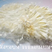 Конверт - Роза - с накидкой, кружево органза ярусами (лето) фото
