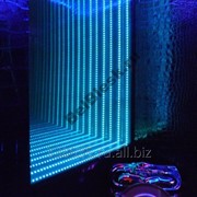 Световая 3D панель с эффектом бесконечности, туннеля фото