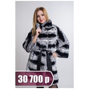 Шуба из меха рекс BLG 279-01 фото