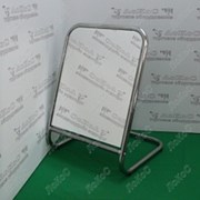 Зеркало для обуви 500Lx500Hx300Dмм, зеркальное полотно 500х250мм, 5MS-02(белый матовый) фото