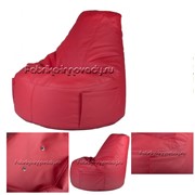Мебель бескаркасная Кресло Банан “Leather Red“ купить в России, Москве, цена от производителя фото
