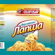 Лапша б\п со вкусом острой курицы 50гр.ТМ Скоровар фото