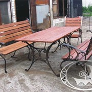 Гарнитур кованый садовый B2072 фото