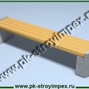 Скамейка бетонная С-3 фото