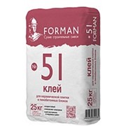 Клей для плитки и блоков Forman 51 СГК 25 кг фото