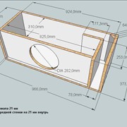 Расчёт и изготовление сабвуферных корпусов любой сложности фото
