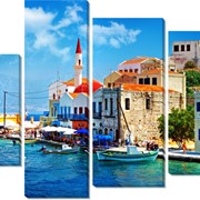 Модульная картина Греция. Порт, Неизвестен фото