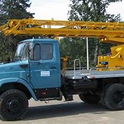 Услуги, аренда автовышки локтевой, телескопической фото