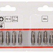 Набор Bosch из 10 бит 25 мм PZ3 Extra Hart (2.607.001.563) фото