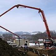 Услуги бетононасоса 52м фото