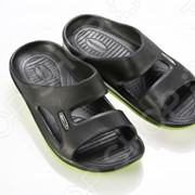Сланцы летние Walkmaxx. Цвет: черный, зеленый фото