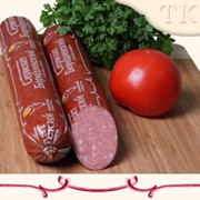 Колбаса варено-копченая Сервелат Бородинский фото