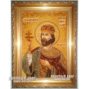 Икона Ярослав Мудрый, Князь - Икона Из Янтаря Код товара: Оар-3 фото