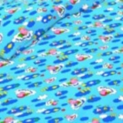 Ткань постельная Бязь 100 гр/м2 150 см Набивная Пупсик голубой 2871-1/S298 TDT фото