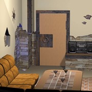 Выполнение 3-D визуализации дизайна интерьеров помещений фото