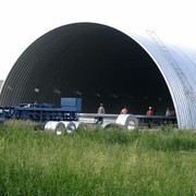 Строительство бескаркасных арочных сооружений. фото