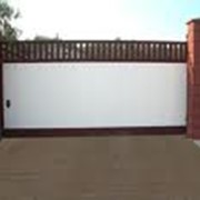Распашные ворота фото
