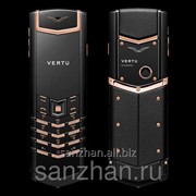 Телефон Vertu Signature S Design black PVD Red Gold exclusive 86522 фото