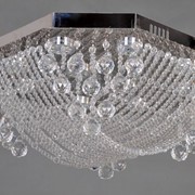 Люстра “Crystal“ хрустальная с диодными лампами MD26990-10*5W d=450 мм h=200 мм MD26990-10 LED фото